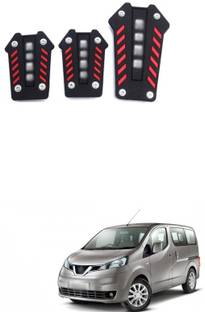 PRTEK Universal Black Red MO-MO Style Non-Slip Pedal Cover Trim For Automatic Transmission A180 Car Pedal