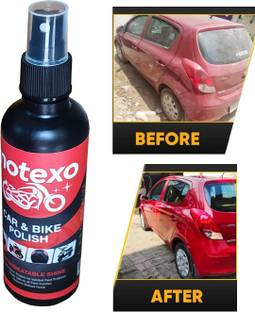 MOTEXO Liquid Car Polish for Dashboard, Chrome Accent, Bumper, Exterior, Leather, Metal Parts, Windscreen