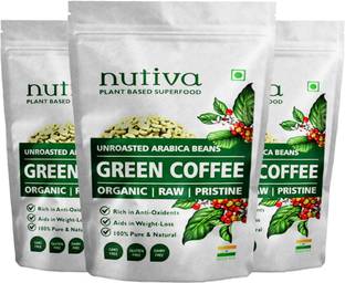 Nutiva Combo of 3 Green Coffee Beans - 750 Gram Each Coffee Beans