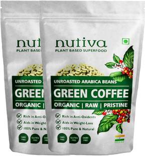 Nutiva Twin Pack of Green Coffee Beans - 150 Gram Each Coffee Beans