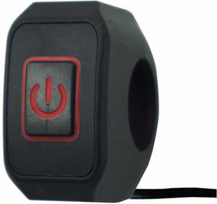 TRP Traders 7/8" Waterproof Motorcycle Handlebar Mount Headlight Fog Light Spot Lights Switch Kill Switch DC 12V Latching Action 5 A One Way Electrical Switch