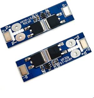 INVENTO 2PCS 1S 3.7V BMS 12A 3.7V - 4.2V 1 Cell 18650 Lithium Battery Charging Protection Board Battery Management System Module Automotive Electronic Hobby Kit