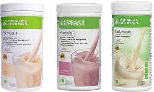 Herbalife Nutrition FORMULA1 VANILLA 500 GRAM & ROSE KHEER 500 GRAM & SHAKEMATE 500 GRAM Protein Shake
