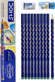 DOMS Graphite Groove Super Dark HB/2 Pencil