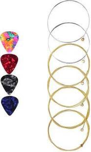 KANHA HUB Acoustic uitar String Set 6 WITH NORMAL BRIGHT TONE Guitar String Guitar String