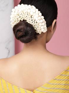 RUBANS Faux Flower and Beads Occasion Hair Pin Hair Pin
