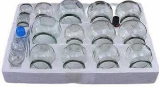 R A Products clear glass cup massage set Glass Cups - 16 Pieces fair / glass cups Massager