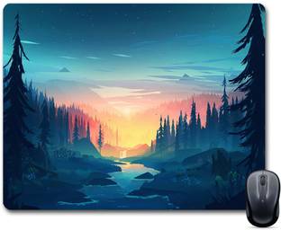 Furnish Fantasy Designer Forest Anti-Skid Mouse Pad for Desktop, Laptop, Computer and Gaming (Product ID - 0319) Mousepad