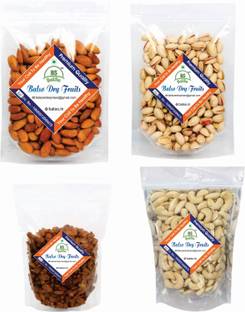BalSo BS-Premium 100% Natural Almonds (100g) Cashews (100g) Roasted Pista (100g) And Munakka (100g) 400g dry fruits combo pack Almonds,Kaju,Pista And Munakka (4x100g) Cashews, Almonds, Raisins, Pistachios