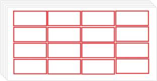 Shri R K Plain Sticker (20 mm X 10 mm ) pack Of 1000 Self Adhesive Paper Label