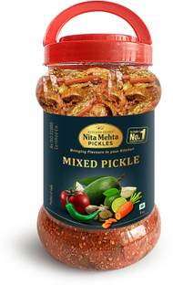 KITCHEN QUEEN NITA MEHTA Mixed Pickle | Made with Pure and Organic Mixed Vegetables and Oil Mixed Pickle