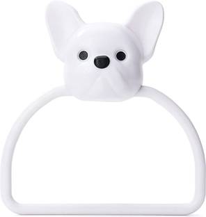 DC DECORIO Bathroom Towel Storage Rack Toilet Perforated Towel White Towel Holder