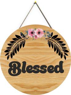 Iya Creations Blessed Home decorative Name Plate Wall hanging decorative