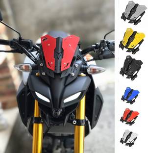 SELVIKE DS METAL VISOR MT15 RED Bike Windshield