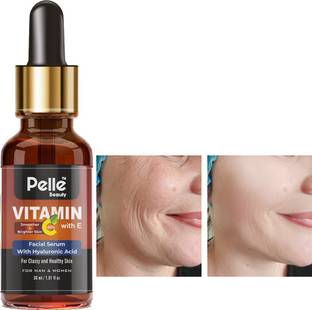 Pelle Beauty Vitamin C Serum Powerful Anti-aging, whitening skin natural Face Serum _30ml_For Men & Women