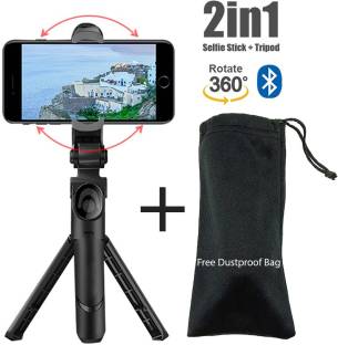 POZUB New Arrival Best Buy 3in1 Multi-Purpose Selfie Stick Stand With Dustproof Bag PZB-XT012 Travel T...