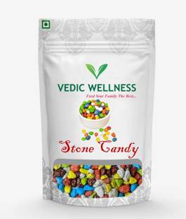 Vedik Wellness tone Chocolate Filled Gems (Stone Look, Colourful Outside and Chocolaty Inside) MILD Candy Chocolate Candy