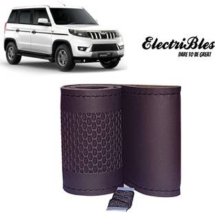 ELECTRIBLES Hand Stiched Steering Cover For Mahindra Bolero