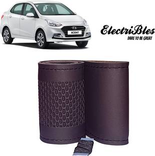 ELECTRIBLES Hand Stiched Steering Cover For Hyundai Xcent