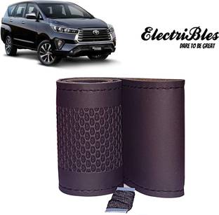 ELECTRIBLES Hand Stiched Steering Cover For Toyota Innova