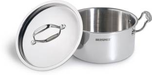 BERGNER Argent Tri-ply 28 cm Casserole with Lid Cook and Serve Casserole
