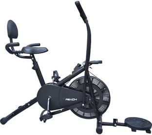 Reach AB-110BHT Air Upright Cycle With Back Support Seat,Handles & Twister Dual-Action Stationary Exercise Bike
