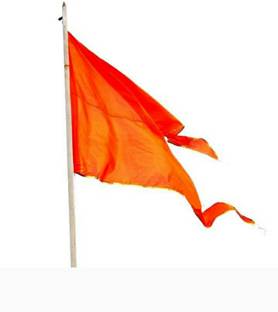 omkar Bhagwa kesari Triangle Outdoor Flag