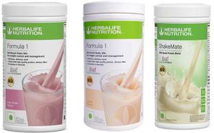Herbalife Nutrition FORMULA1 ROSE KHEER 500 GRAM & VANILLA 500 GRAM & SHAKEMATE 500 GRAM Protein Shake