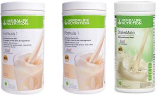 Herbalife Nutrition FORMULA1 VANILLA 500 GRAM & VANILLA 500 GRAM & SHAKEMATE 500 GRAM Protein Shake