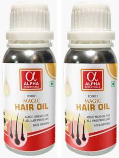 Alpha Chemika Essenticals Ayurveda Magic Hair Oil, Pack of 2, 100ml Each, Organic Remedy for Dandruff, Hairfall Hair Oil