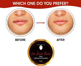 UrbanMooch Lip Scrub Balm Lightening and Brightening Dark Lips for Men for Dry Lips / Smoker / Chapped Lips Beetroot