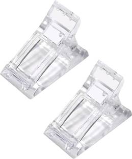 Gleevia 2Pcs Nail Tips Clip for Quick Building Polygel nail forms Nail clips for polygel Finger Nail Extension UV LED Builder Clamps Manicure Nail Art Tool