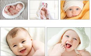 RV SALES Cute Baby Poster Set of 5 Poster - poster for pregnant women - new born baby poster - baby poster - cute baby poster Paper Print - Beautiful baby poster WxH: 19x13 Digital Reprint 13 inch x 19 inch Painting