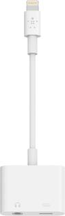 IMMUTABLE White 64 RT-PRO- Best quality to auddio and charging Cable Adapter 3.5mm Earphone Jack Aux Port, Calling-Music Feature with Charging Phone Converter