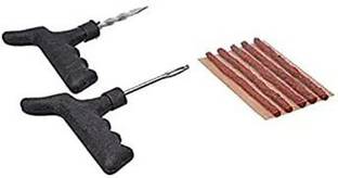 SEAHORSE POLYMERS Tubeless Tyre Puncture Repair Kit (Black) with 5 Strips Tubeless Tyre Puncture Repair Kit