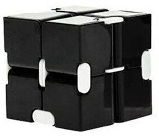 D'Mega Mart Infinity Cube Fidget Cube Toy for Adults & Kids Relieve Stress & Anxiety Hand Fidget Stress bLACK 1 pc