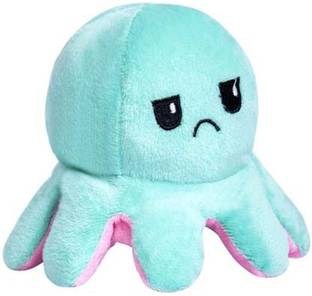 Love And Joy Reversible Octopus Toy mini Plush stuffed animal Soft toy (Blue-Pink)  - 170 mm