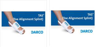 DARCO Toe Alignment Splint-Bunion Correction-Toe Separator With Support (Pack of 2) Splints