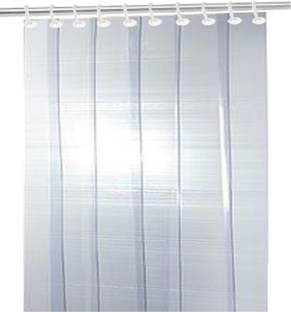 KUBER INDUSTRIES 210 cm (7 ft) Door PVC Transparent Curtain Single Curtain