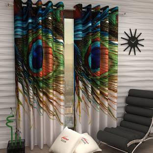 Home Sizzler 213 cm (7 ft) Polyester Room Darkening Door Curtain (Pack Of 2)