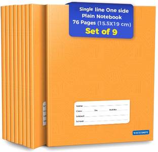 Target Publications Single Line Interleaf Notebooks for Kids|One Side Blank/Unruled&One Side Ruled Regular Notebook Single Line Interleaf 684 Pages