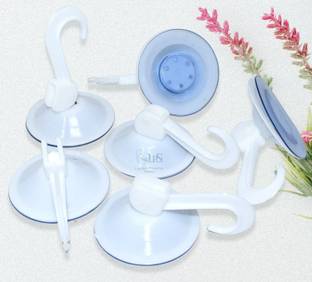 Bluedeal 65mm Dia Glass Hooks Vacuum Wall Sticker Hooks for Glass Mirror,Tile Hook 1