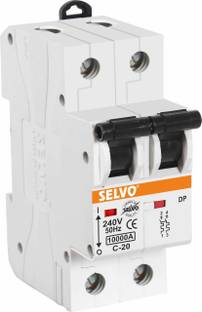 Selvo Double pole C- 20 Amp MCB GSELDPC12020 MCB