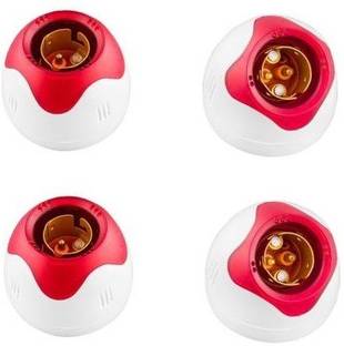 JELECTRICALS Angle and Batten Star Fancy Bulb Holder - pack of 4 Brass Light Socket