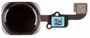 Shinzo Home Menu Button Flex Cable Part (Without Touch) Fingerprint Scanner Compatible with iPhone 6 / 6G (Black) Home Button