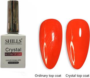 Shills Professional UV LED Soak Off Crystal No Stain Top Coat Gel Polish Clear