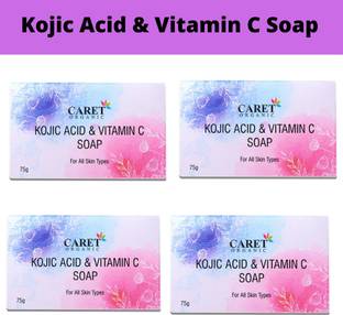 Caret Organic Kojic With Vitamin C Skin Whitening Soap(75G) Paraben Free