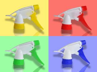 OEM Plastic Trigger Spray Bottle Head Small Spray for Bottle | Bottle Sprayer | Plastic Water Spray Nozzle Trigger for Bottle,( Multicolour ) (10)