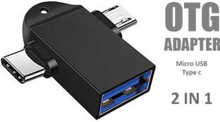 99Gems 2 in 1 OTG Type C and Micro OTG Male to USB A 3.0 Female High Speed Data Transfer USB Cable