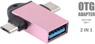 99Gems 2 in 1 OTG Type C and Micro OTG Male to USB A 3.0 Female High Speed Data Transfer USB Cable